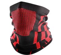 Neck Warmer, Gaiter Face Cover, 15.35x9.06in Breathable Thermal Scarf, Moisture Wicking Fleece Lining, Stretchable Comfortable Fit for Cold Weather, Cycling, Commuting, Construction, Men, Women