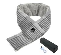 Neck Warmer Scarf, Adjustable Warmth Scarf, Heating Warmer with 3 Adjustable Temperature Settings, Winter Neck Heating Pad, Polyester Heated Scarf, Electric Neck Warmer, Warm Scarf for Cold Weather