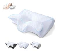 Neckhaven Pillow, Cervical Memory Foam Pillow, Contour Pillows for Neck and Shoulder Pain, Ergonomic Orthopedic Sleeping Neck Contoured Support Pillows for Side Sleepers, Back and Stomach (White)