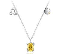 necklace Birthstone For Women, Zodiac Pendant Signs Cubic Zirconia Horoscope Necklaces Astrology WomeGirls jewelry