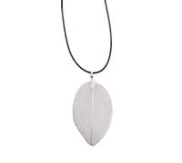 Necklace - Bravery Leaf - Silver