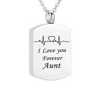 Necklace, Cat Remembrance Steel I Love You Forever... Memorial Locket for Men with Funnel Kit & Bag