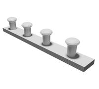 Necklace Display Hanger with Command Strip Wall Mount Jewelry Storage Organizer