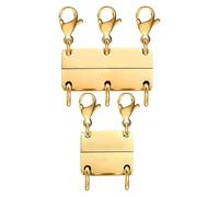 Necklace Layering Clasps, 2-Piece Magnetic Jewelry Connector, Untangled Separator, Secure Hold for Stackable Chains, Chokers, Bracelets, Men, Crafts, Handcraft Jewelry Projects