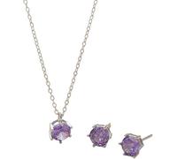 Necklace Set per Woman - Argento Silver Pendants e Gemme di Zinco per Sposa, Amici di Matrimonio e Regali da Naviglio