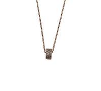 Necklaces,925 French Round Necklace Women Pavé Crystal Sparkling Charming Wjewelry Gift