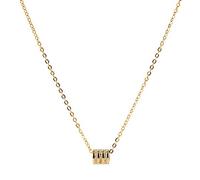 Necklaces for Women,Temperament Slim Waist Rhinestone Cylinder Pendant Clavicle Chain Necklace Jewelry Accessory for Valentine Day Jewelry Gifts for Daughter/Her/Girls/Wife/Mom/Girlfriend(Golden)