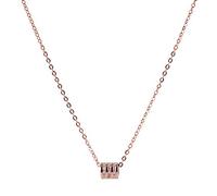 Necklaces for Women,Temperament Slim Waist Rhinestone Cylinder Pendant Clavicle Chain Necklace Jewelry Accessory for Valentine Day Jewelry Gifts for Daughter/Her/Girls/Wife/Mom/Girlfriend(Rose Gold)