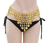 Necklaces Gold Metal Belt Body Chains Boho Coin Tassel Beaded Belly Dance Waist Chain Jewelry(Gray)