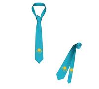 Neckties Bandiera Del Kazakistan Unisex Cravatta Seta Tie Per Festa Feste Matrimoni