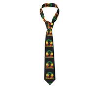Neckties Juneteenth Libertà Afroamericana Storia Nera 19 Giugno Seta Cravatta Regolabile Tie Per Lavoro Affari Matrimoni