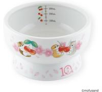 necoichi × mofusand ciotola per acqua rialzata in porcellana per gatti 10° an...