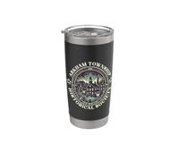 Necronomicon Miskatonic Lovecraft Cthulhu di Arkham Township Bicchiere termico in acciaio inox doppia parete