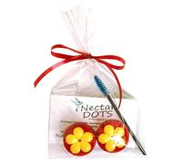 Nectar DOTS Hummingbird Feeder Kit - Feed Right from Your Hand! Includes Easy Instructions and Cleaning Brush! (1 Yellow Flowers on Red DOTs)