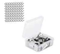 NectaRoy 80 Pezzi Piccoli Clip per Raccoglitori, Graffette Riutilizzabili per Multifunzione Cucitrice da Tavolo, può Essere Utilizzato per Rilegare Documenti