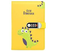 NectaRoy A5 Diario di Viaggio, Diario Segreto con Codice(Goffratura Animale dei Cartoni), Taccuino in Pelle Travel Journal Notebook per Scuola d'ufficio Studenti Regalo di Compleanno, 215x145mm