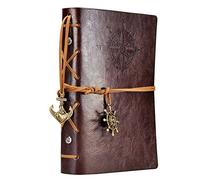 NectaRoy Retrò Annata Vintage Taccuino Della Copertina Pelle PU Diario, Pirati di Pelle Rivista Taccuino Vendemmia, Vuoto Notebook Travel Journal Diario, 105x145mm