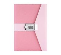 NectaRoy Taccuino con Blocco Xodificato, Taccuino di Diario Segreto in Pelle PU, A5 Password Diario di Viaggio Rilegato con Blocco note Giornaliero con Serratura a Combinazione, 22 x 15cm