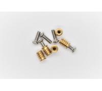 Nectite Viti per Battipenna & Inserti Filettati per Chitarra - Hex/Allen - M3 - Set da 12 (con attrezzo di montaggio)