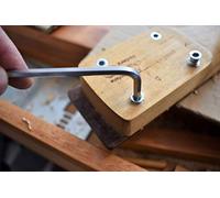 Nectite Viti per manico chitarra e inserti filettati - Acciaio Inossidabile - per Fender Stratocaster e Telecaster - M4 × 45 mm, set da 4 con utensile di montaggio