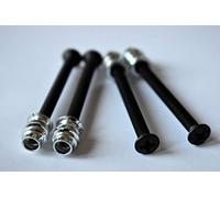 Nectite Viti per manico chitarra e inserti filettati - Nero - per Fender Stratocaster e Telecaster - M4 × 40 mm per basso Fender-style, set da 4 con attrezzi per il montaggio