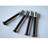 Nectite Viti per manico chitarra e inserti filettati - Relic - per Fender Stratocaster e Telecaster - M4 × 40 mm per basso Fender-style, set da 4 con attrezzi per il montaggio