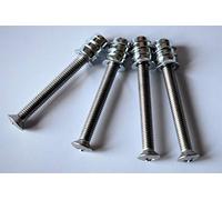 Nectite Viti per Manico Chitarra & Inserti Filettati - Acciaio inossidabile - per Fender Stratocaster & Telecaster - M5 × 40 mm, set da 4 con attrezzo di montaggio