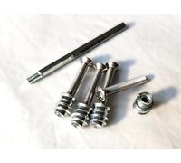 Nectite Viti per Manico Chitarra & Inserti Filettati - Acciaio inossidabile - per Fender Stratocaster & Telecaster - M5 × 35 mm corto, set da 4 con utensile di montaggio