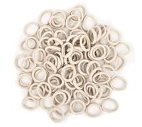 NECXON Elastici per Capelli Bambina, 100 Pezzi, Accessori Mini per Bambine e Donne, Beige
