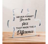 NECXON Regali di partenza per colleghe Donne, Regalo di Ringraziamento in Acrilico a Forma di Puzzle, Regali di partenza per colleghi Uomini, Regali di pensionamento per Donne Uomini