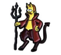 Ned Devil Demon Flanders Treehouse Horror Animated Cartoon Comedy TV Show Animation Funny Humor Joke 3,2 cm smalto Pin Badge, 1.25 Inches, Smalto, Smaltato