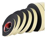 NEDHDEN Nastro in Schiuma Eva Autoadesivo Spesso 2 mm, Lunghezza 5 m, larghezze assortite - Pad in Schiuma a Cellule Chiuse ad Alta densità per mobili, Elettronica, guarnizioni,10mm x 5m(5pcs)