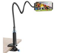 nediea Supporto flessibile a collo d'oca per letto, comodino, scrivania | Braccio lungo 80 cm, rotazione a 360°, supporto per telefono con anima in alluminio, supporto per telefono pigro per divano e