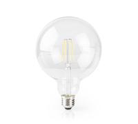 Nedis, 5W 500lm E27 Globe Shaped LED Wi-Fi Connected Filament Bulb, Trasparente [EEK: F]