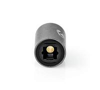 NEDIS Accoppiatore Audio Ottico Femmina TosLink-Femmina TosLink | Alluminio | Grigio Grigio Piombo