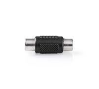Nedis, Adattatore audio mono da RCA femmina a femmina Connessione stabile, Nero