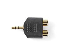 Nedis - Adattatore audio stereo 3,5 mm maschio - 2 RCA Hem