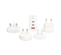 Nedis Adattatore da viaggio - 100-240 V AC 50/60 Hz - 65 W - Bianco