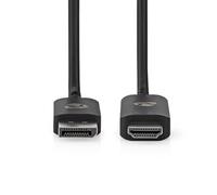 NEDIS Adattatore DisplayPort - spina DisplayPort - spina HDMI - 8 K @ 30 Hz - nichelato - dritto - 1,80 m - rotondo - TPE - nero - etichetta