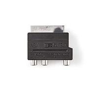 Nedis - Adattatore girevole SCART S CART maschio - S-Video femmina