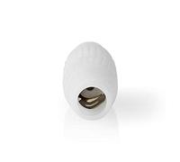 NEDIS Adattatore SAT/Antenna | IEC (coassiale) Femmina | IEC (coassiale) Femmina | Placcato Nickel | 75 Ohm | Dritta | Plastica | Bianco | 1 pz. | Scatola con Finestra con Serratura Europea Bianco