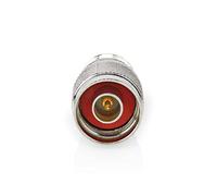 NEDIS Adattatore SAT/Antenna | N Maschio | PL259 Femmina | Placcato Nickel | 75 Ohm | Dritta | Metallo | Argento | 10 pz. | Polybag Argento