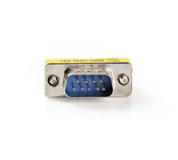 NEDIS Adattatore seriale - Adattatore - D-SUB 9 pin maschio - D-SUB 9 pin - Nichelato - Metallo - Scatola