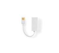 NEDIS Adattatore USB 2.0 USB-A Maschio - RJ45 Femmina 10/100 Mbit 0,2 m Bianco