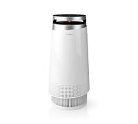 NEDIS Purificatore d'Aria Purificatore d'Aria - 20 m2-35 Watt - Filtro HEPA - rimuove pollini e Acari della Polvere - Contro Le allergie - con ionizzatore Nero/Bianco 1.80 m