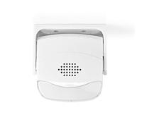 NEDIS Allarme ingresso porta con sensore di movimento e campanello da 80 dB, montaggio a parete e soffitto, bianco