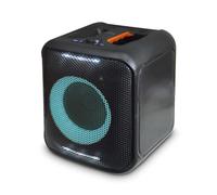 NEDIS Altoparlante per feste Bluetooth - massimo tempo di riproduzione: 5 ore - 150 W - Maniglia - Luce per feste - Collegabile - Equalizzatore - Arancione/Nero