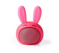 NEDIS Animaticks - Altoparlante Bluetooth con autonomia di 3 Ore, chiamate in Vivavoce e Design Robby Rabbit