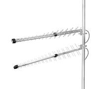 Nedis - Antenna - 5G / 4G / 3G - All'aperto - 698-3800 MHz - Guadagno: 15 dB - Cavo SMA - Collegamento Semplice - Amplificatore Antenna TV - Antenna TV Esterno - 0.30 m - Argento