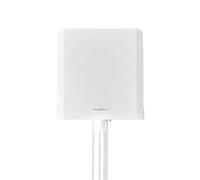 Nedis Antenna 5G, 4G, 3G, Ricezione Stabile del Segnale con Cavo LMR200 Lungo 2,5 m e una Sola Antenna, 698-5000 MHz, Adatta per Esterni, Bianca